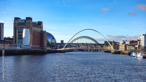 Dec 22, 2017 - View down the River Tyne from the Quayside, Newcastle upon Tyne, England. UK photo