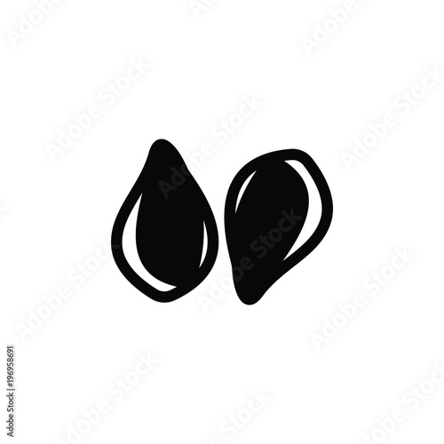 flax icon. Element of seeds and nuts elements illustration. Premium quality graphic design icon. Signs and symbols collection icon for websites, web design, mobile app