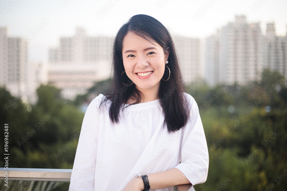 Fototapeta premium Young asian lady portrait