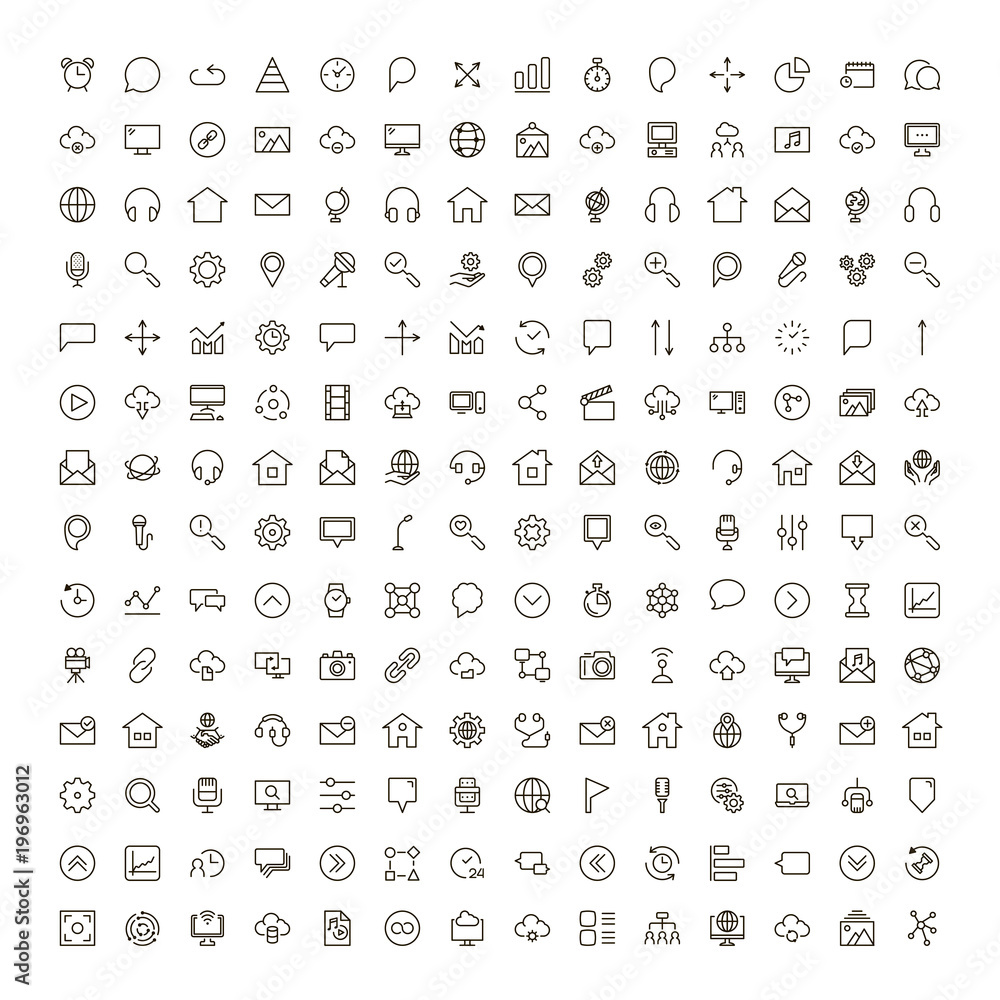 Fototapeta premium Communication flat icon