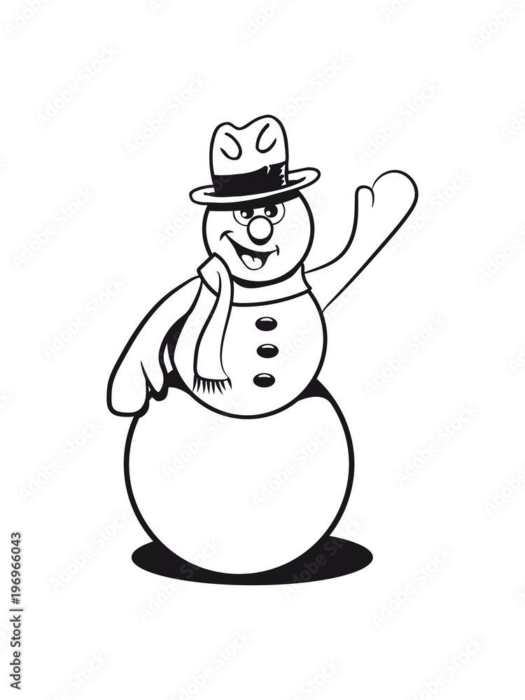 Schneemann winken Schneemann winken
