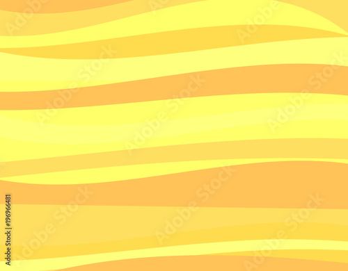 Abstract yellow sand wave background texture,cartoon style,desert vector.