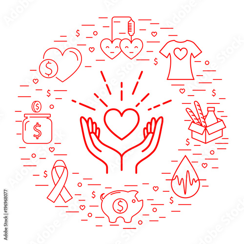 Donation circle banner
