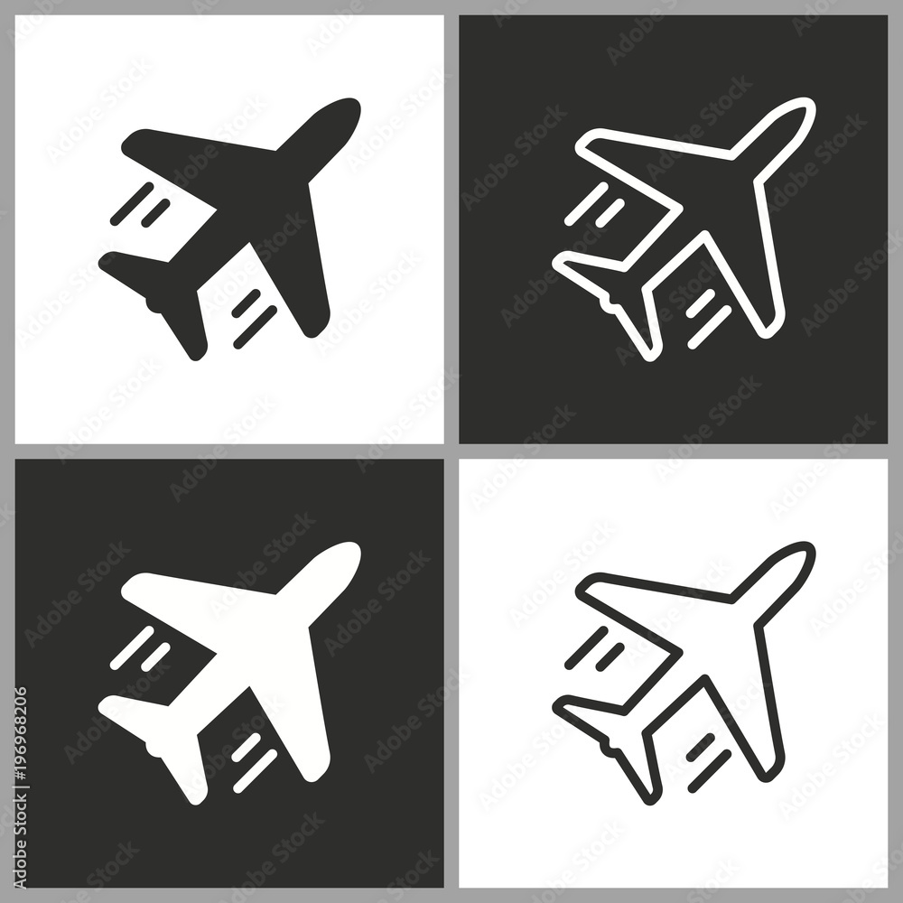 Airplane - vector icon.