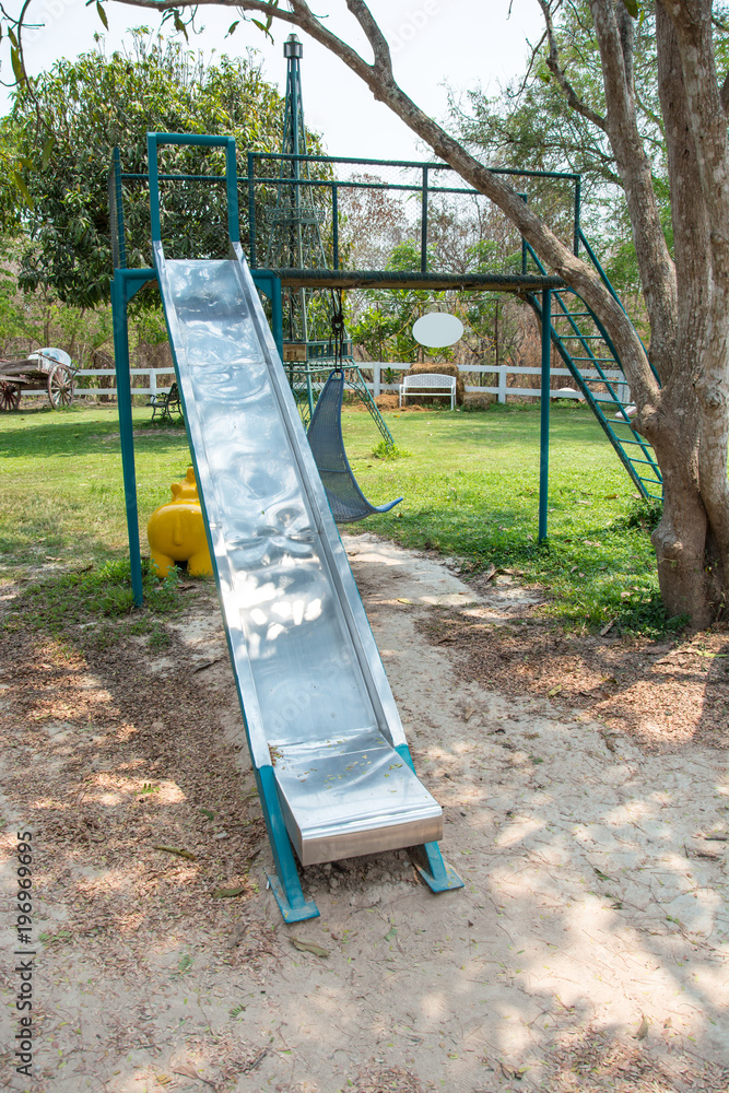 Fototapeta premium children's playground on the open air