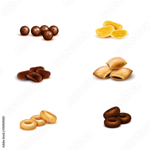 Breakfast Cereals Realistic Set