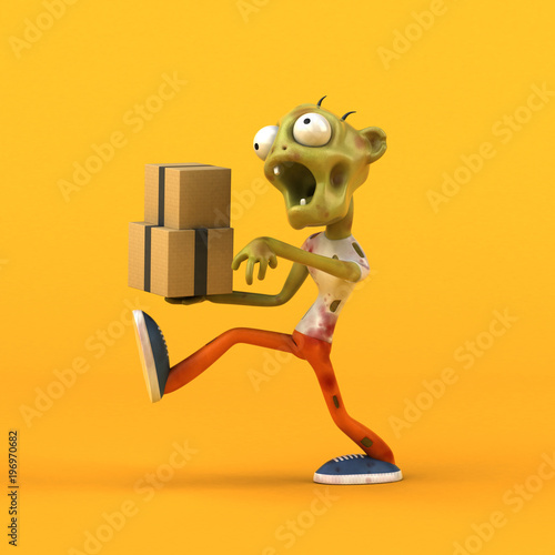 Fun zombie - 3D Illustration