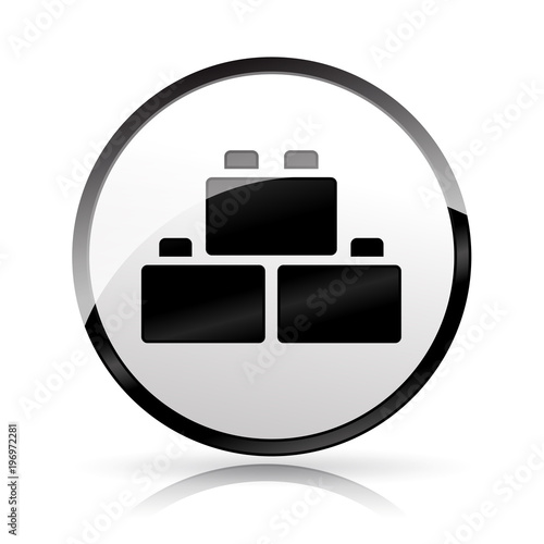 blocks icon on white background