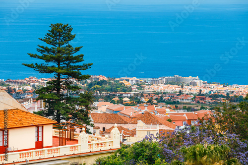 skyline of La Orotava town, Tenerife Island, Spain © dziewul