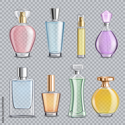 Perfume Glass Bottles Transparent Background