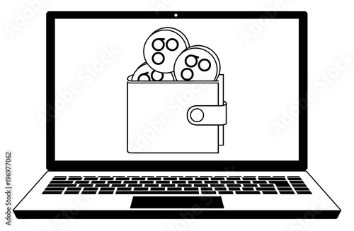 omisego wallet in the  screen laptop