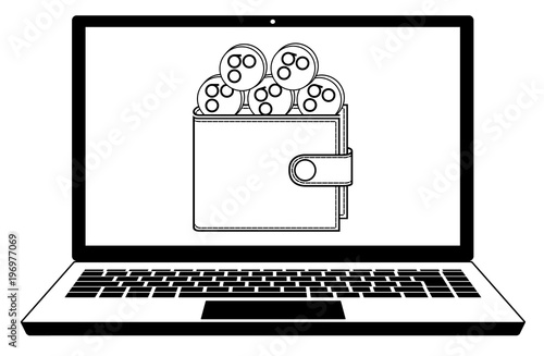 omisego wallet in the  screen laptop