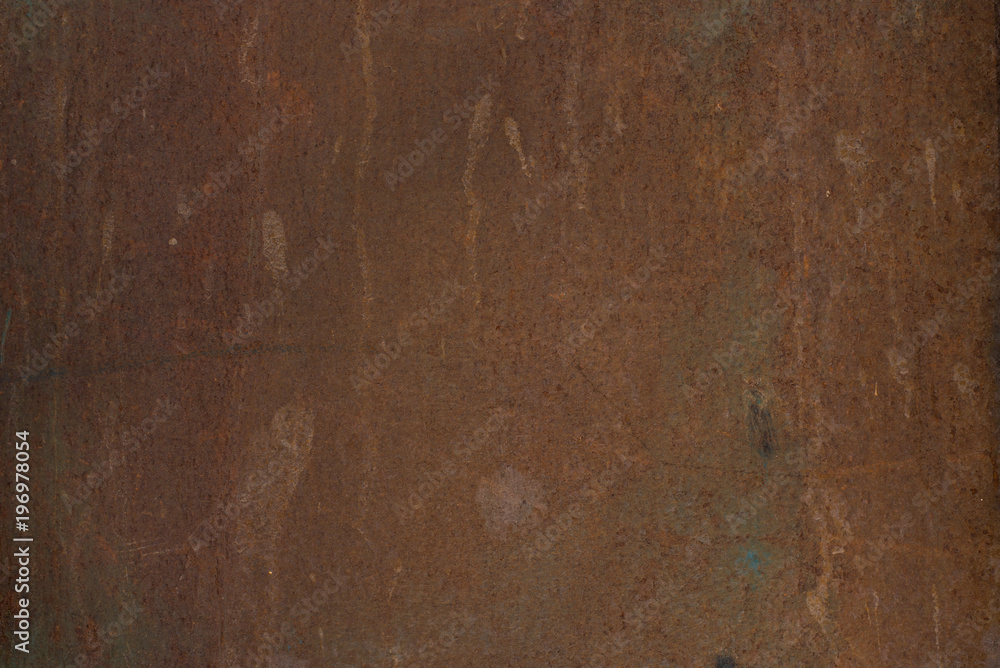 Naklejka premium Rusty metal sheet with shadows - vintage, grunge background