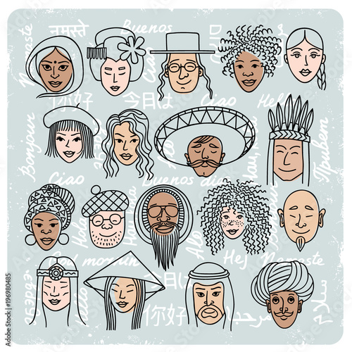 Face_nationalyti_4/People of different nationalities. People speak different languages "hi".