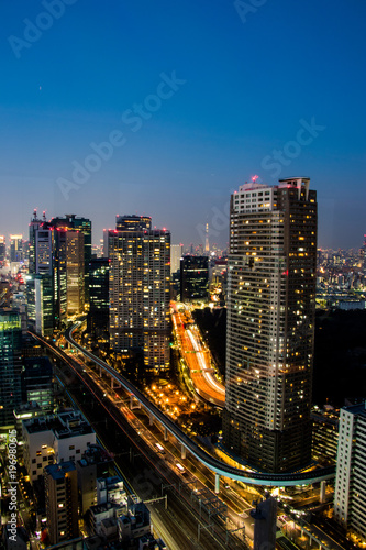 東京の夜景。