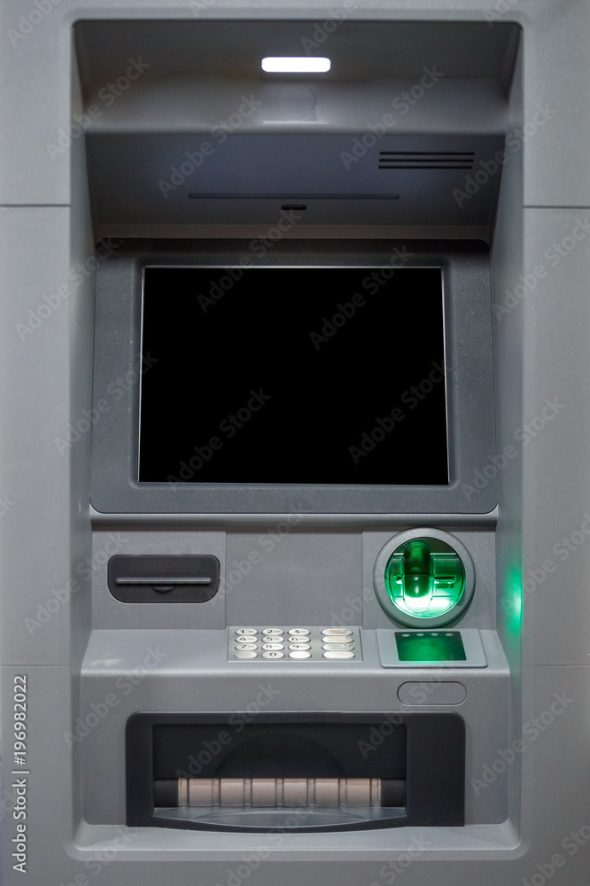 ATM / cash machine front view ATM / cash machine front view