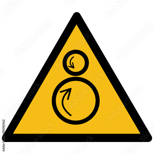 Counter Rotating Rollers Label