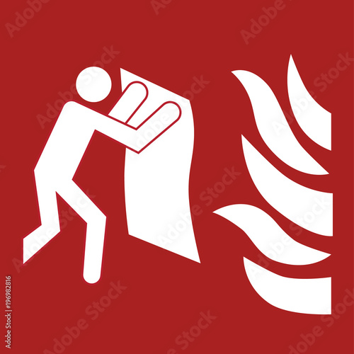Fire blanket sign
