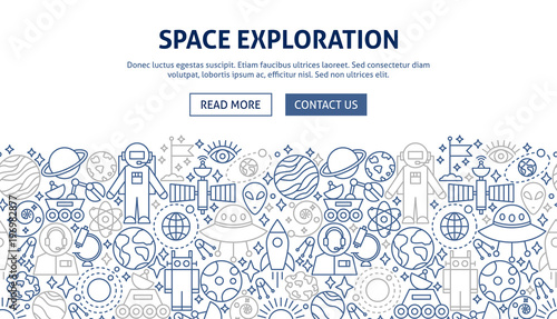 Space Exploration Banner Design