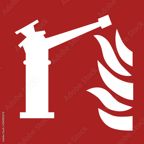 Fire monitor sign