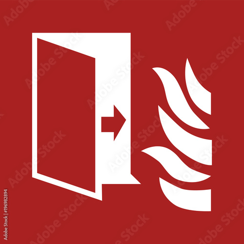 Fire protective door