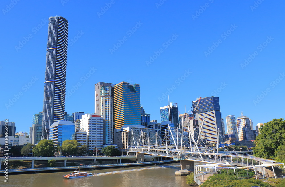 Brisbane downtown skyscrapers cityscape Australia