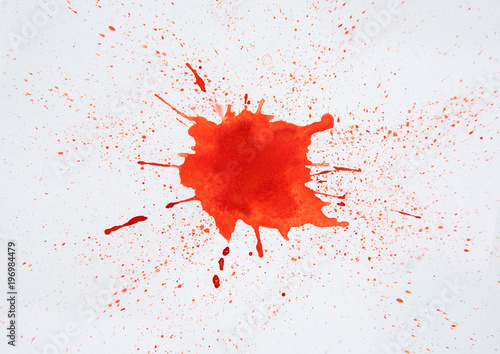 The red BLOB on an isolated background