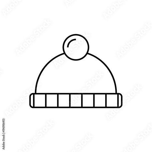 headwear icon, winter hat icon