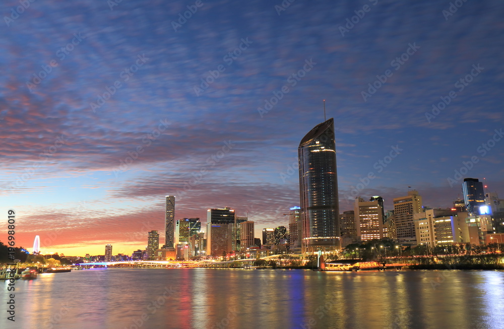 Brisbane downtown skyscrapers cityscape Australia