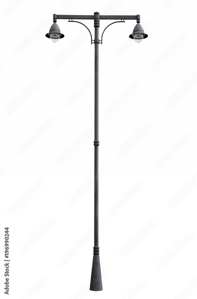 Street lamppost, isolated Street lamppost, isolated