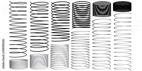 Set with 3D springs photo