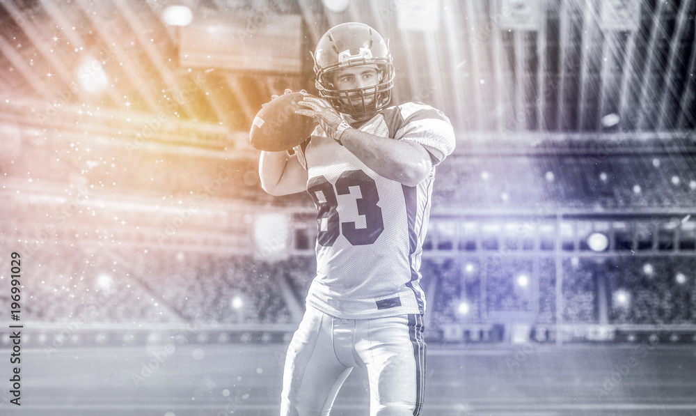 © .shock - american football player throwing ball