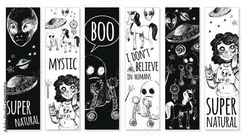 Set bookmarks with mystical objects.
