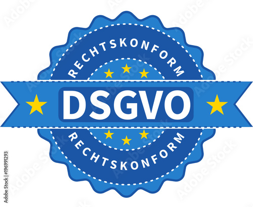 DSGVO Banner Button Datenschutz-Grundverordnung