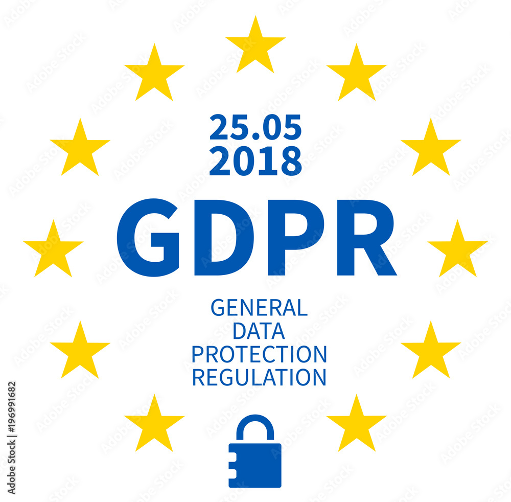 GDPR General Data Protection Regulation stars GDPR General Data Protection Regulation stars