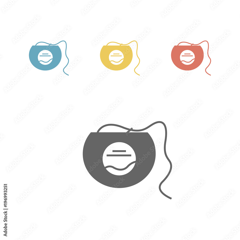 Obraz premium Dental floss icon. vector illustration