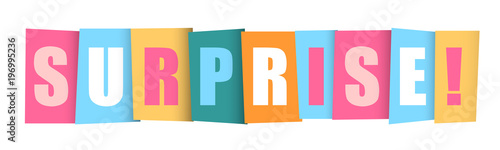 SURPRISE Colourful Vector Banner 