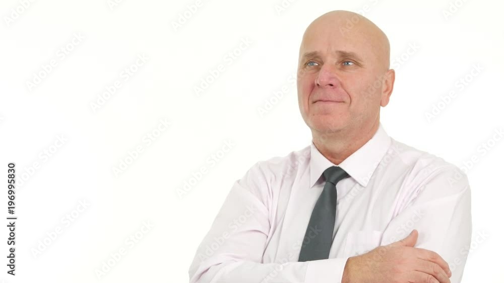 Businessperson Smiling Enthusiastic in a Business Presentation Businessperson Smiling Enthusiastic in a Business Presentation