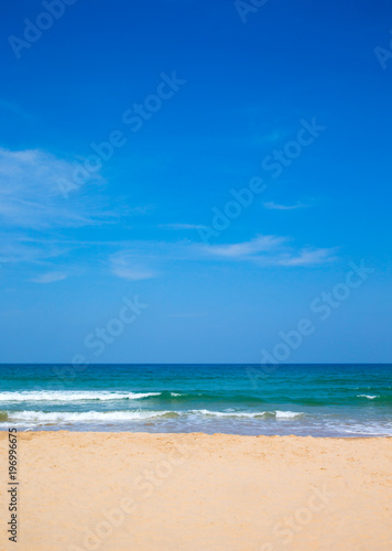 Beautiful sky and blue sea