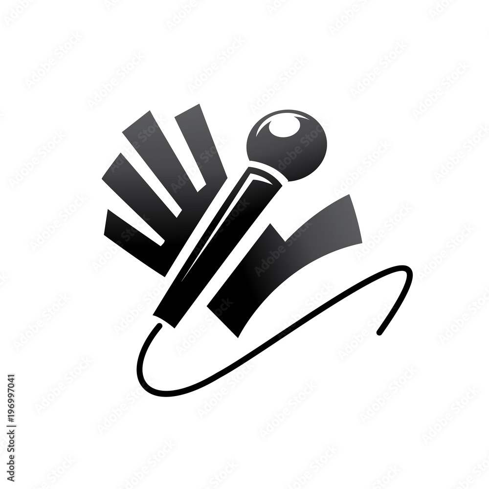 hi five hand with microphone vector illustration hi five hand with microphone vector illustration