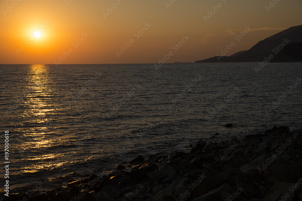Sunset on the Black sea