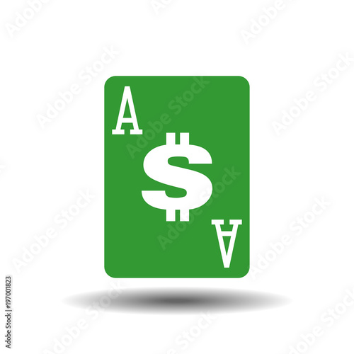 Ace of bucks vector illustration