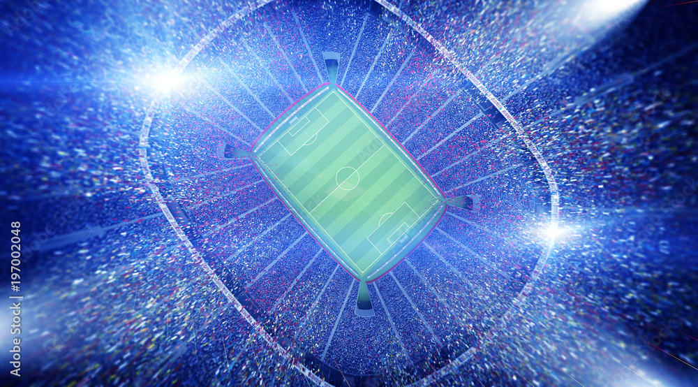 Fototapeta premium The stadium, top view