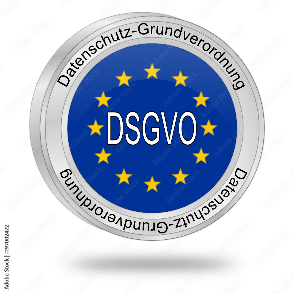 DSGVO General Data Protection Regulation - in german - 3D illustration DSGVO General Data Protection Regulation - in german - 3D illustration