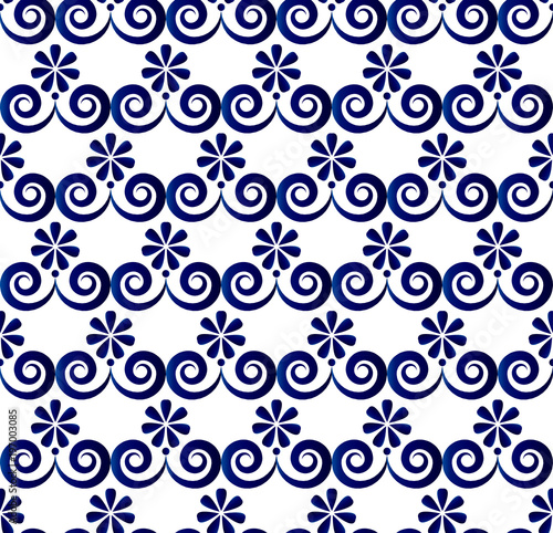 porcelain pattern vector