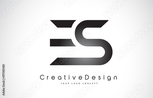 ES E S Letter Logo Design. Creative Icon Modern Letters Vector Logo.