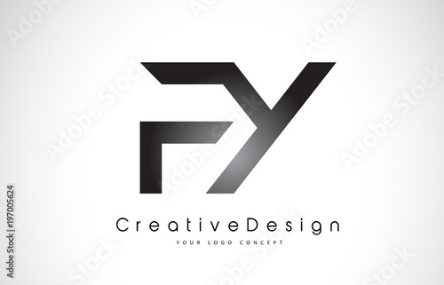 FY F Y Letter Logo Design. Creative Icon Modern Letters Vector Logo.