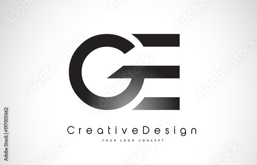 GE G E Letter Logo Design. Creative Icon Modern Letters Vector Logo.