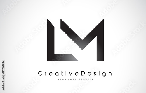 LM L M Letter Logo Design. Creative Icon Modern Letters Vector Logo.