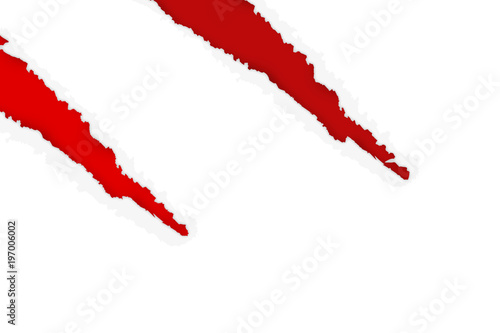 Papier Risse rot